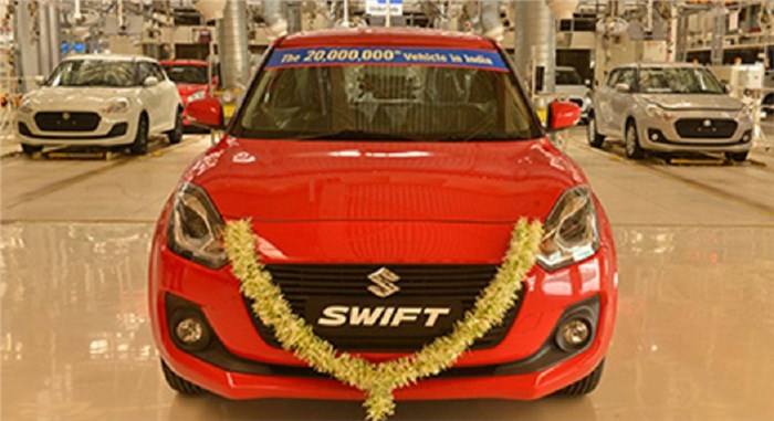 Maruti Suzuki produces its 20 millionth vehicle